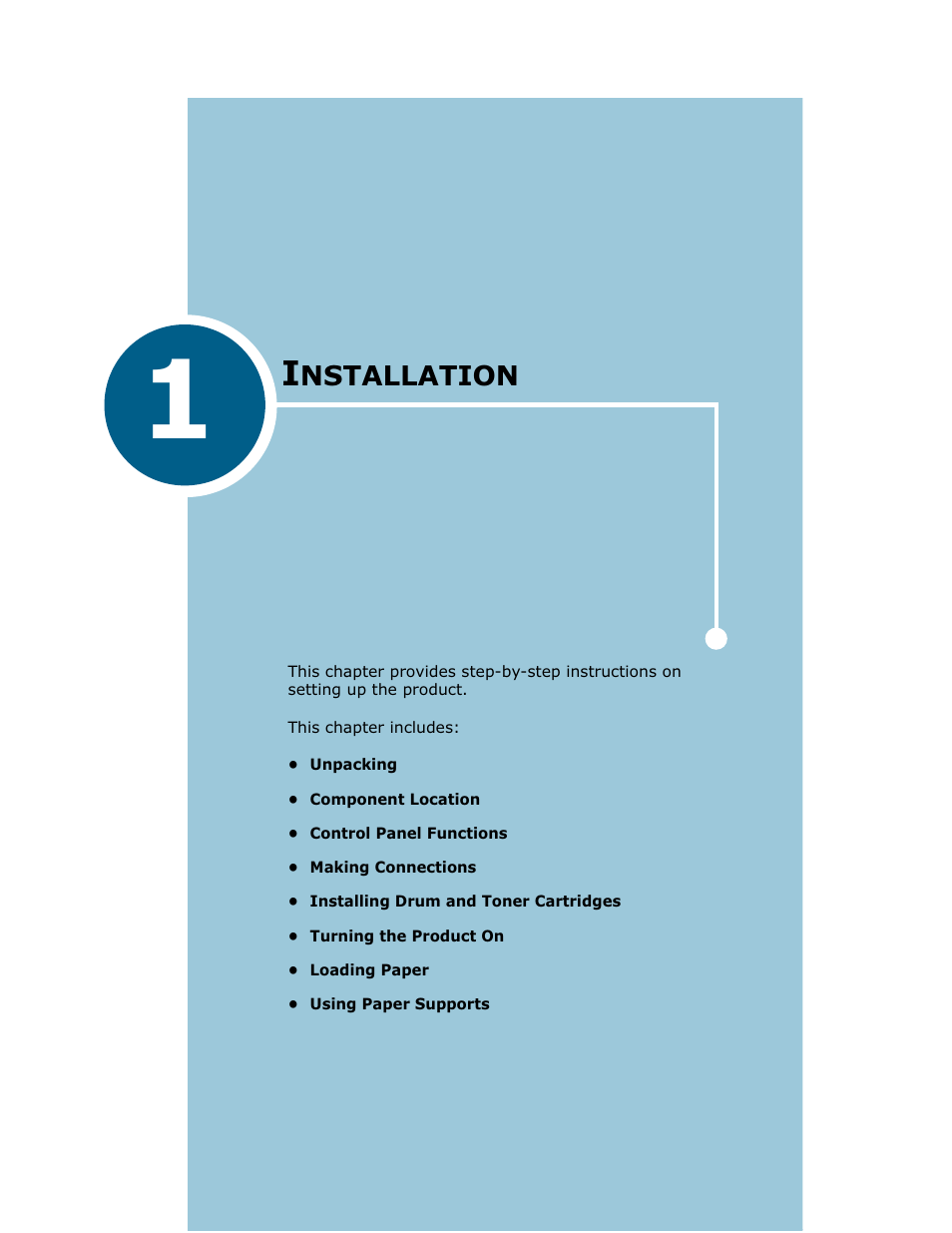 Chapter 1 installation, Chapter 1, Nstallation | Samsung Msys SF-830 User Manual | Page 16 / 156