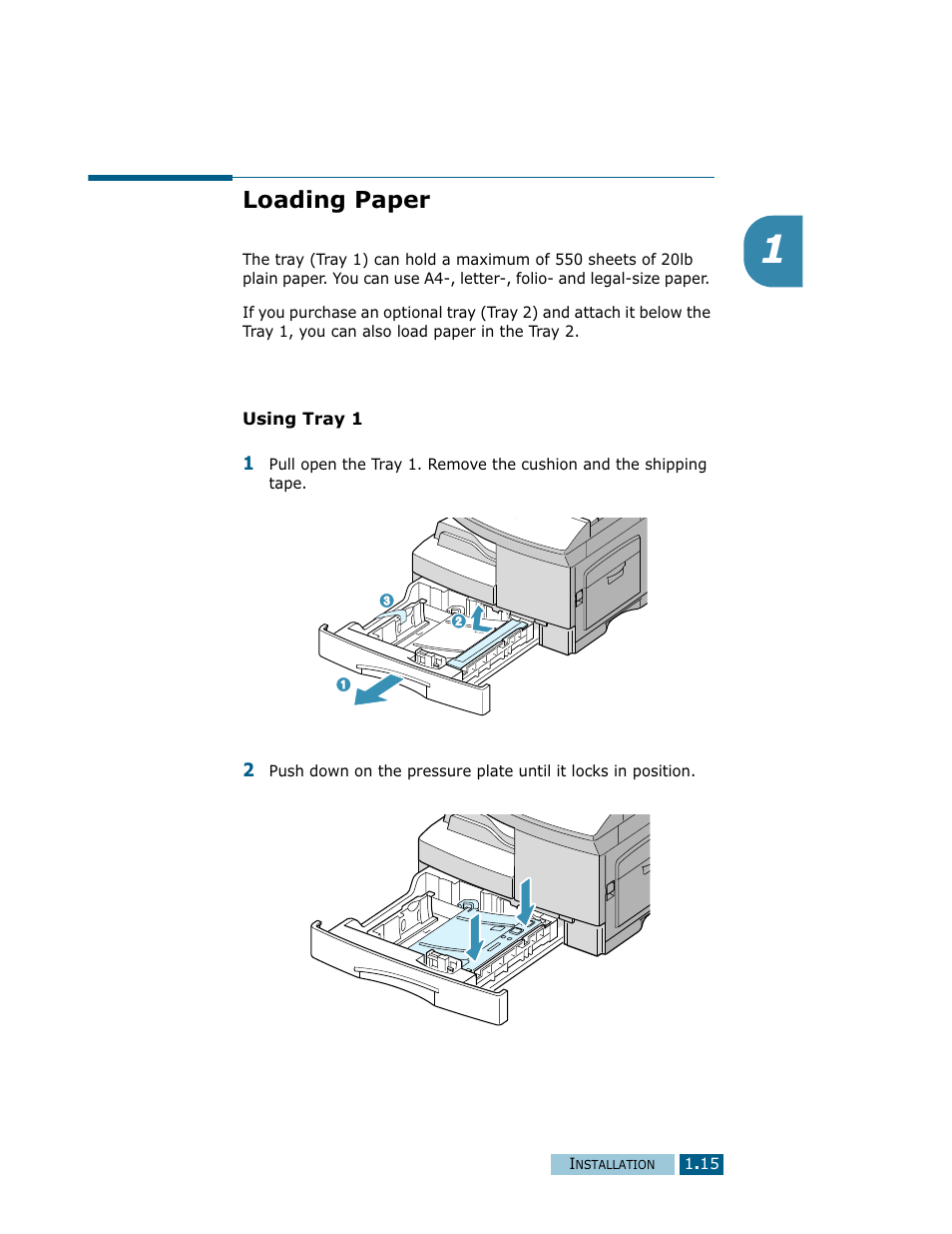 Loading paper | Samsung Msys SF-830 User Manual | Page 30 / 156