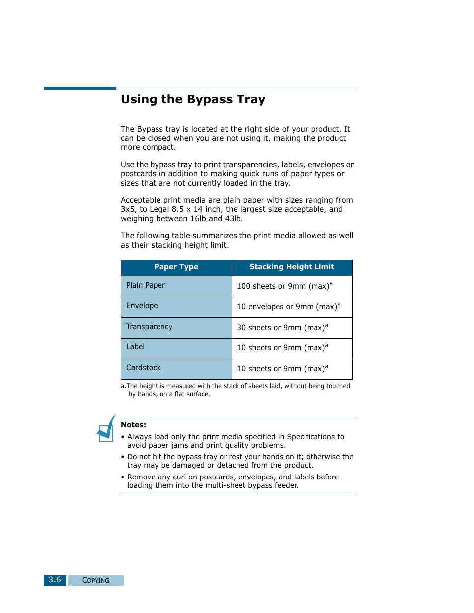 Using the bypass tray | Samsung Msys SF-830 User Manual | Page 51 / 156