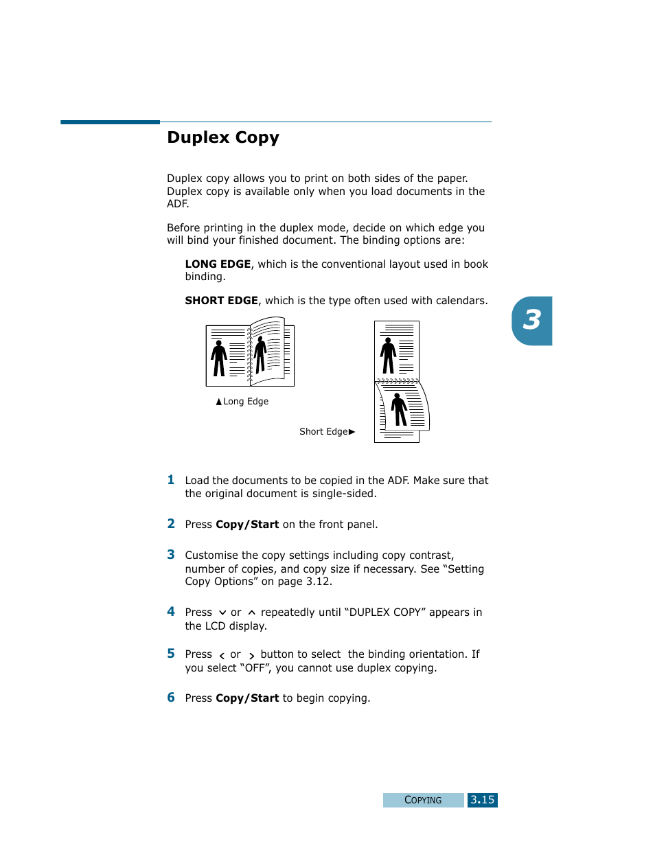 Duplex copy | Samsung Msys SF-830 User Manual | Page 60 / 156