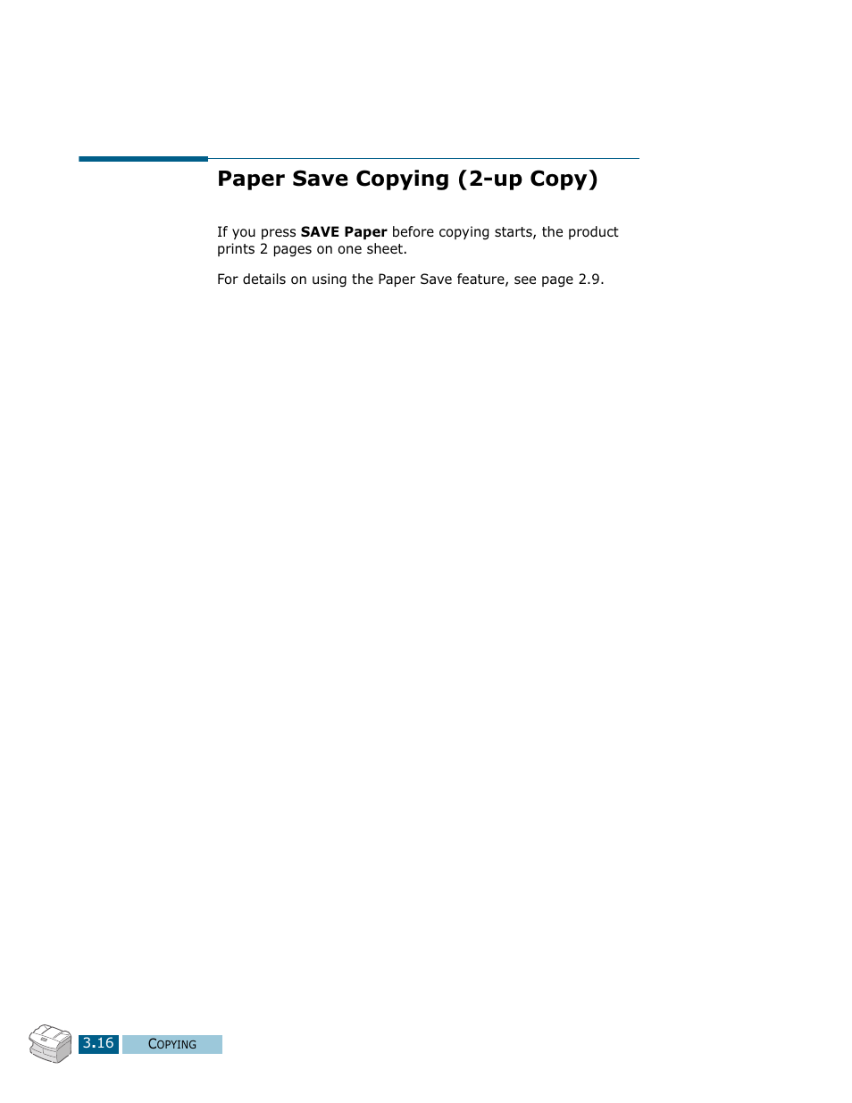 Paper save copying (2-up copy) | Samsung Msys SF-830 User Manual | Page 61 / 156