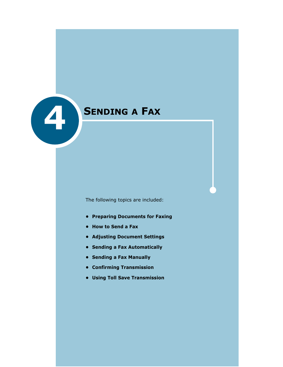 Chapter 4 sending a fax, Chapter 4, Ending | Samsung Msys SF-830 User Manual | Page 62 / 156