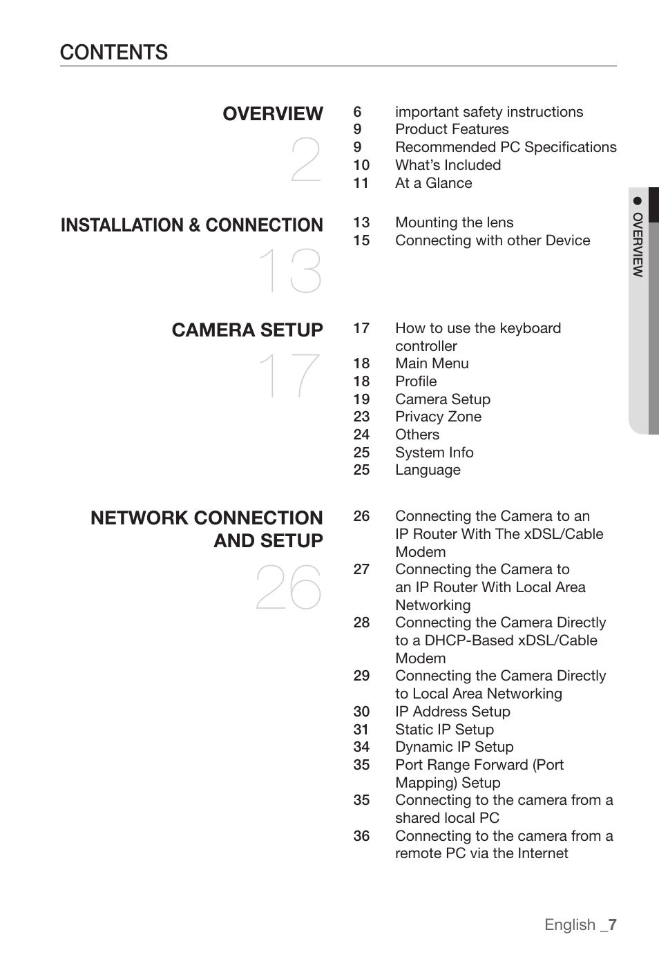 Samsung SNC-B2331(P) User Manual | Page 7 / 102