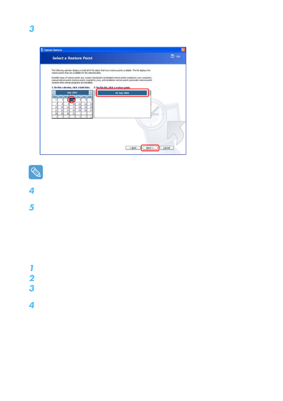 Undoing the last restoration | Samsung Q1B User Manual | Page 107 / 141