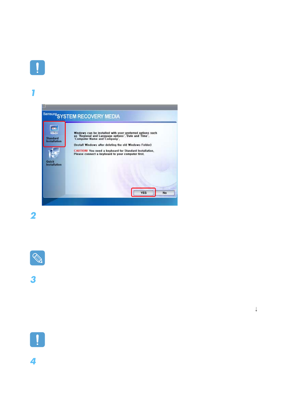 Standard installation | Samsung Q1B User Manual | Page 112 / 141