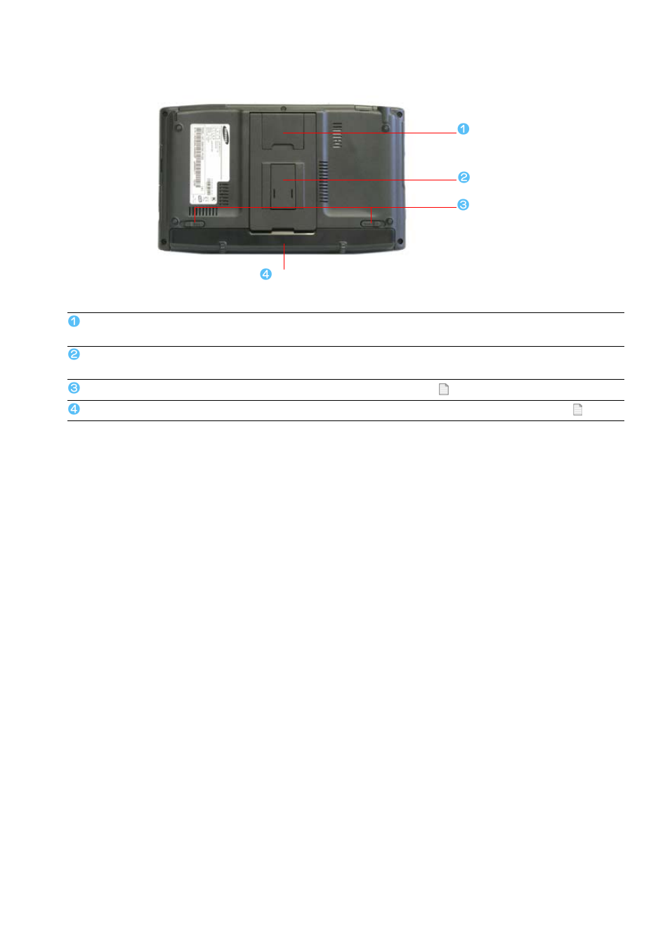 Rear view | Samsung Q1B User Manual | Page 17 / 141