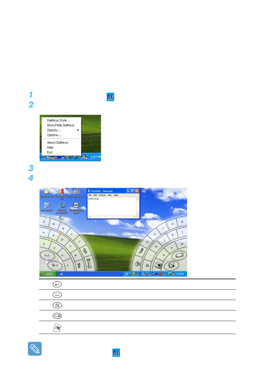 Entering text using the dialkeys | Samsung Q1B User Manual | Page 25 / 141