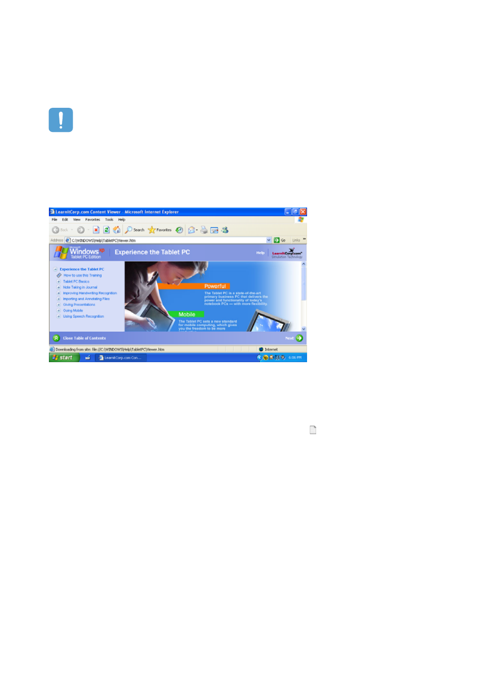 Tablet pc tutorials, Reinstalling windows xp | Samsung Q1B User Manual | Page 36 / 141