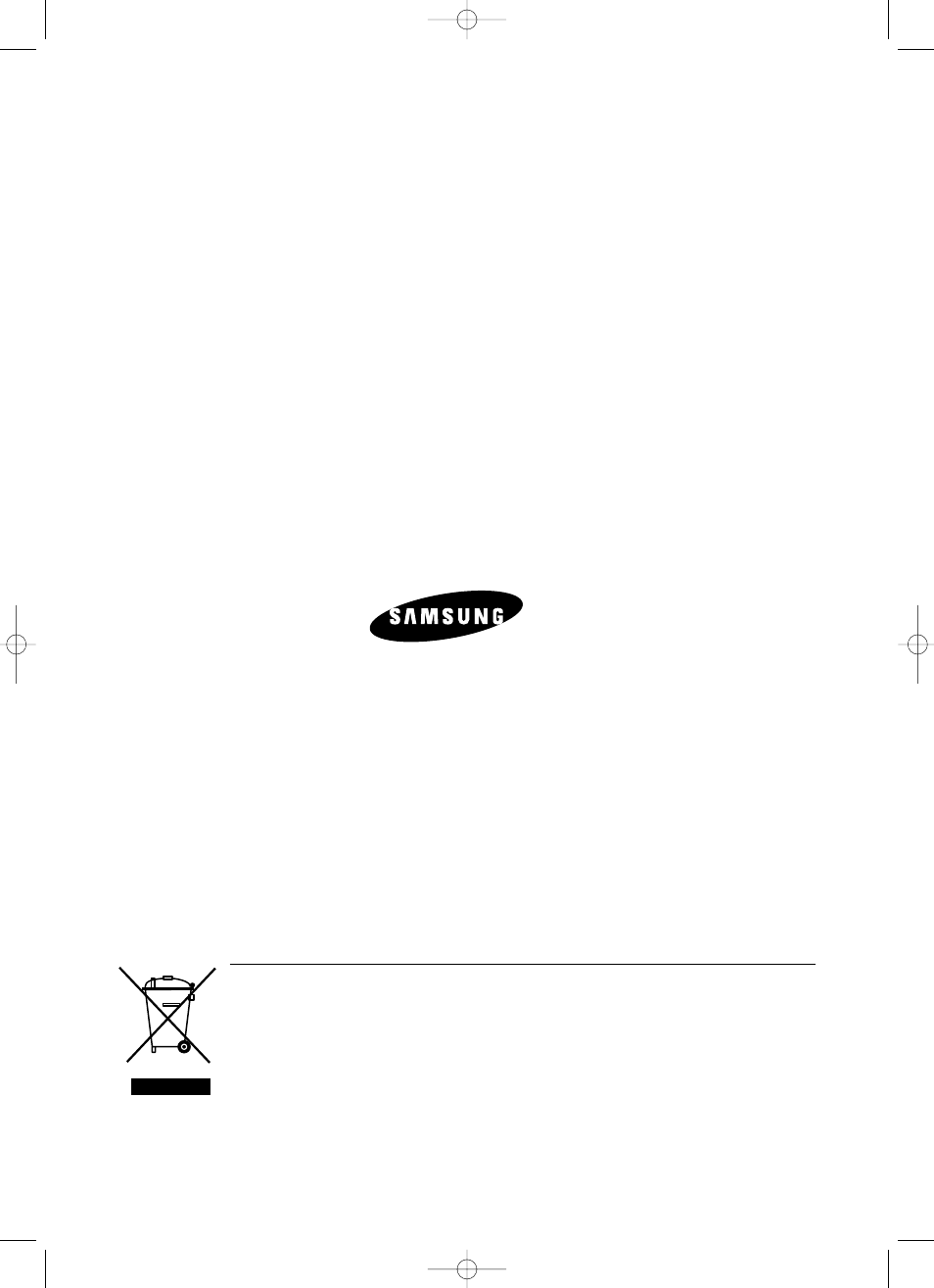 Correct disposal of this product | Samsung DVD-R119 User Manual | Page 102 / 102