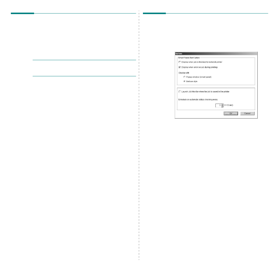 Using printer settings utility, Using onscreen help, Changing the smart panel program settings | Samsung CLP-650 Series User Manual | Page 105 / 117