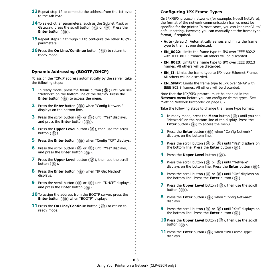 Samsung CLP-650 Series User Manual | Page 68 / 117