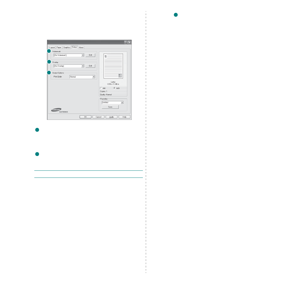 Extras tab | Samsung CLP-650 Series User Manual | Page 95 / 117