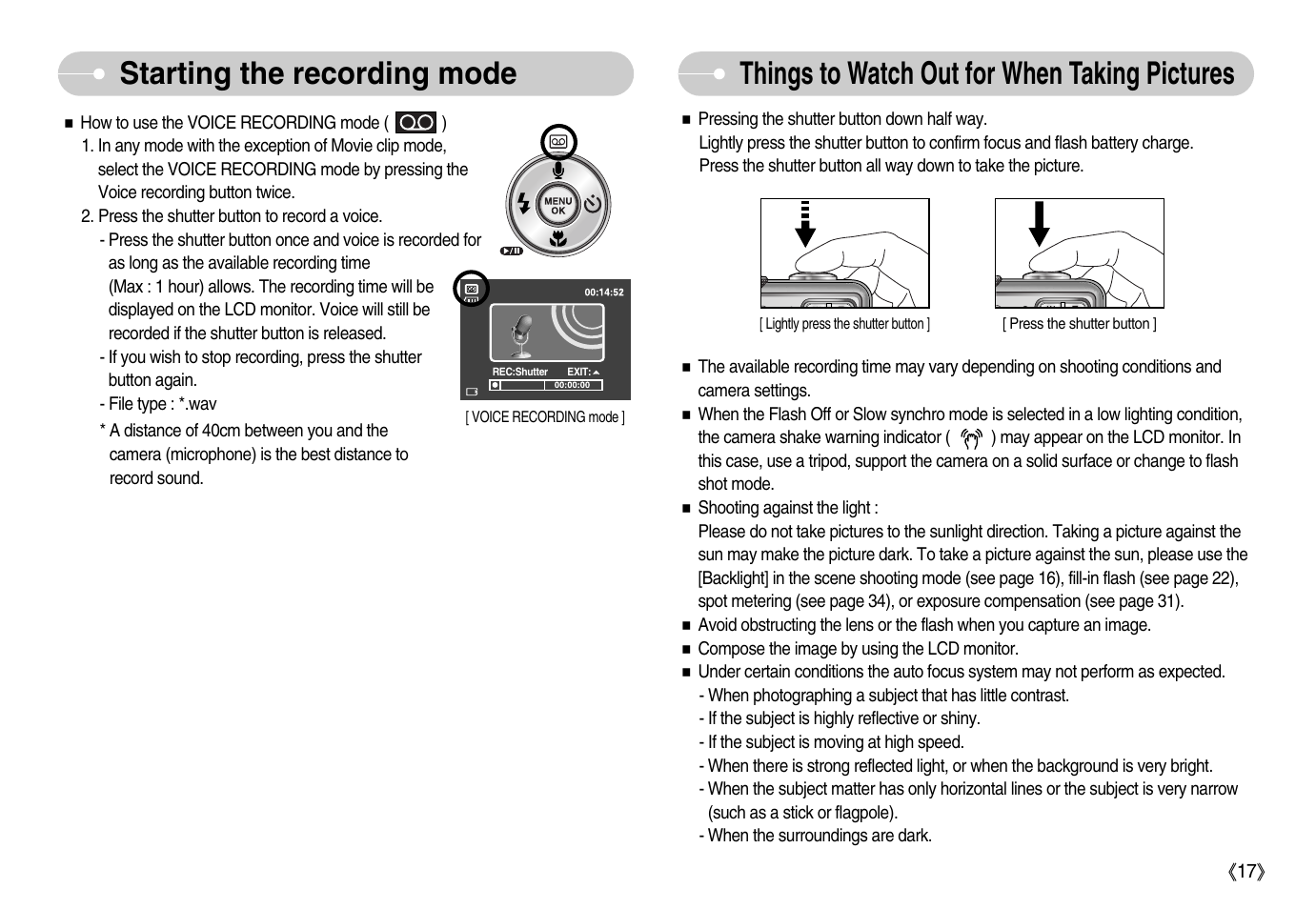 Samsung Digimax S800 User Manual | Page 18 / 82