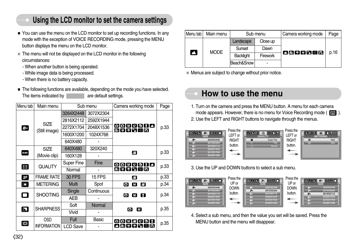 Samsung Digimax S800 User Manual | Page 33 / 82