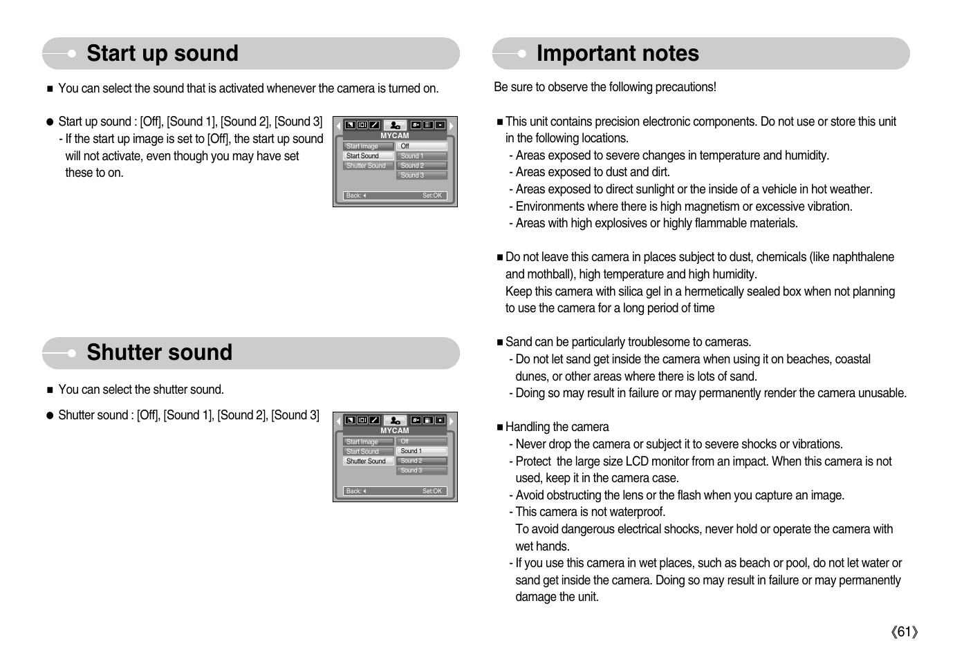 Samsung Digimax S800 User Manual | Page 62 / 82