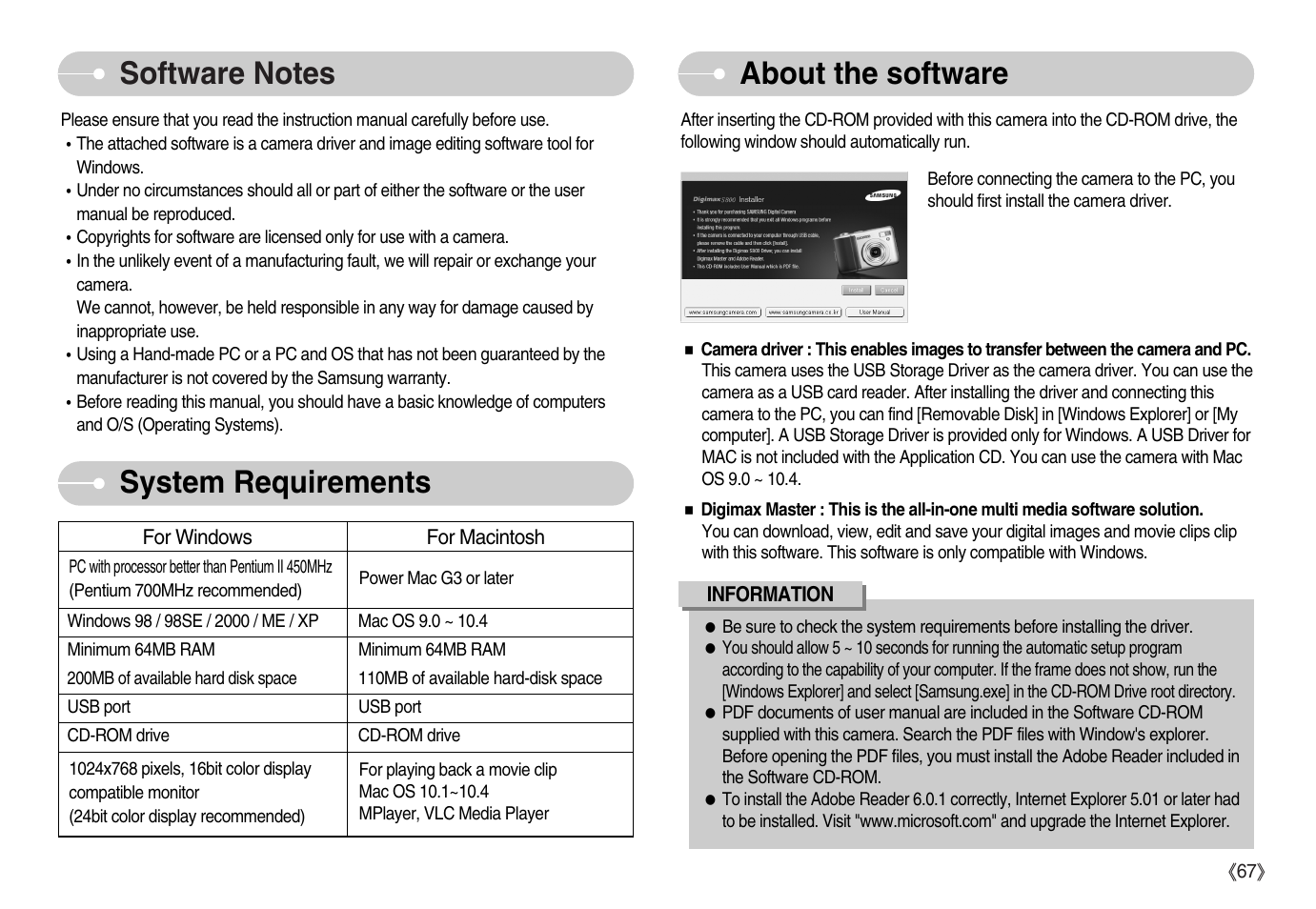 Samsung Digimax S800 User Manual | Page 68 / 82