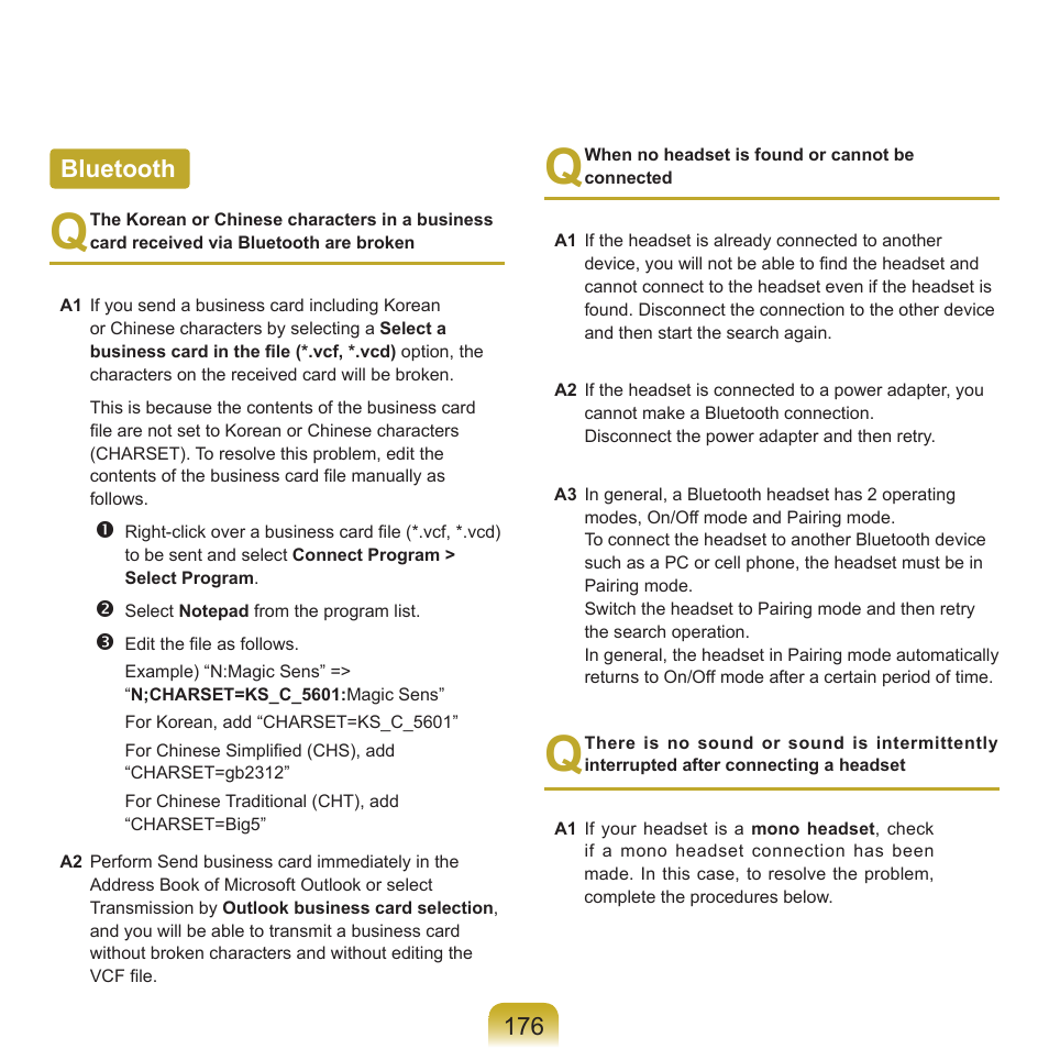 Bluetooth | Samsung Q46 User Manual | Page 177 / 194