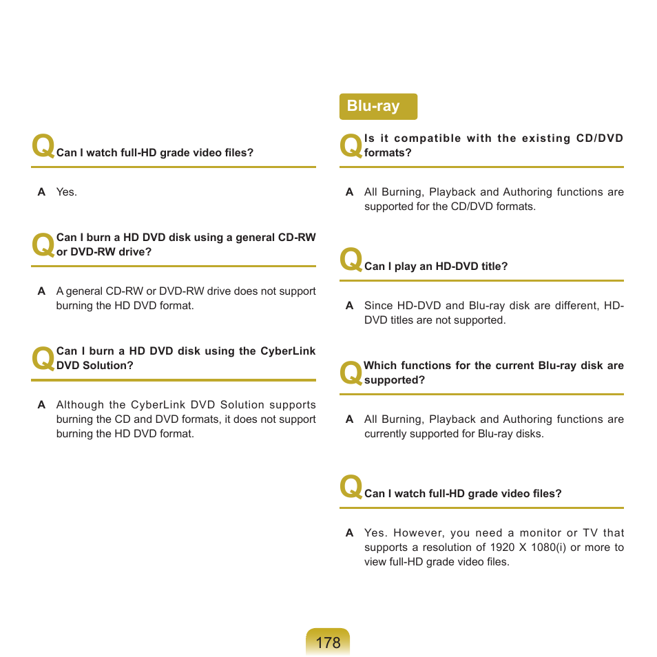 Blu-ray | Samsung Q46 User Manual | Page 179 / 194