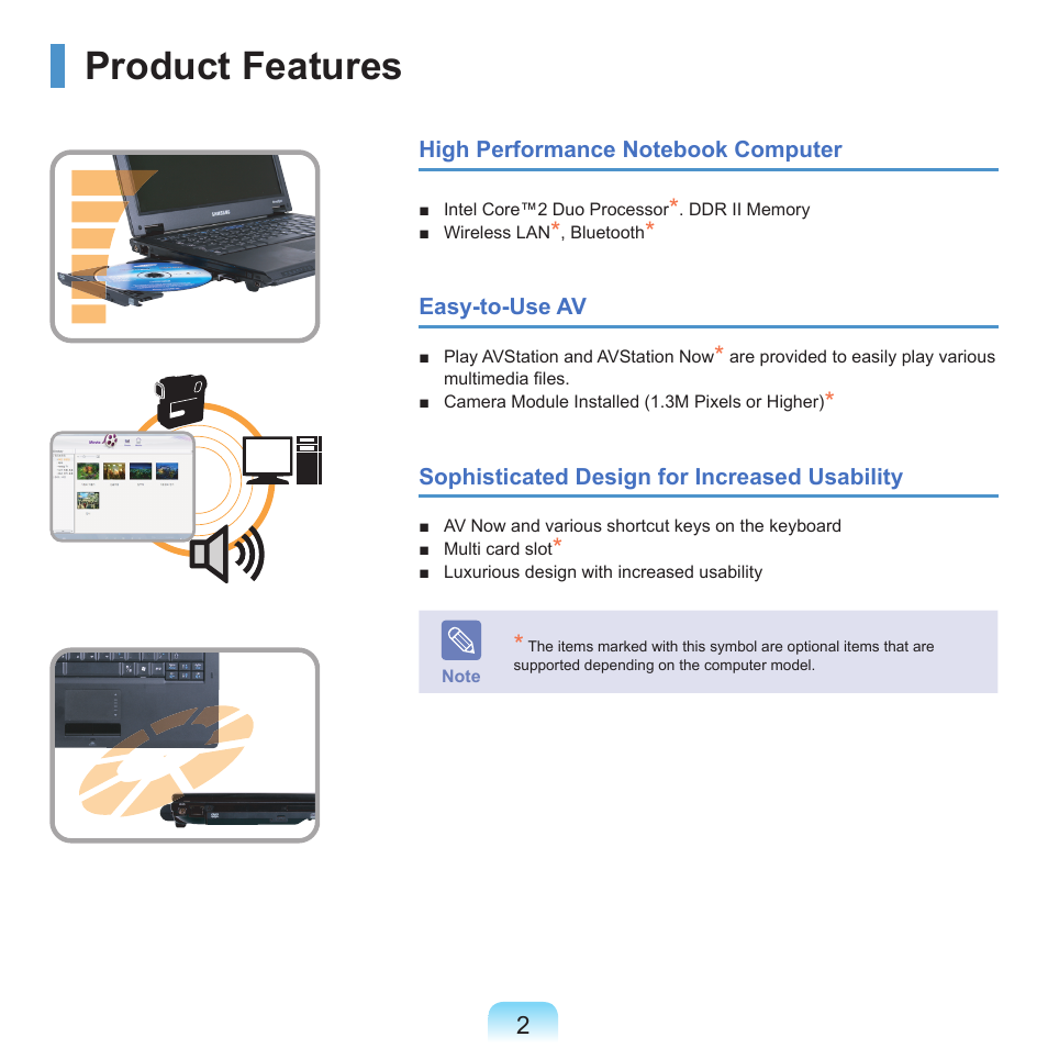 Product features | Samsung Q46 User Manual | Page 3 / 194