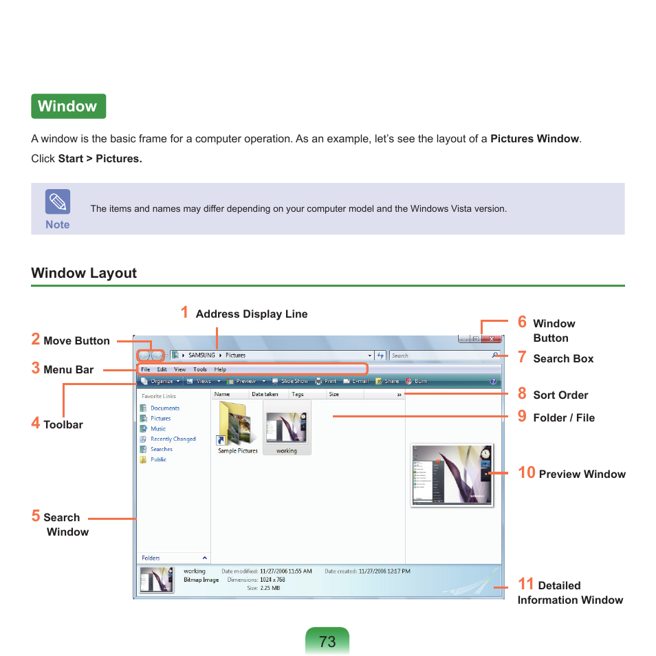 Window | Samsung Q46 User Manual | Page 74 / 194