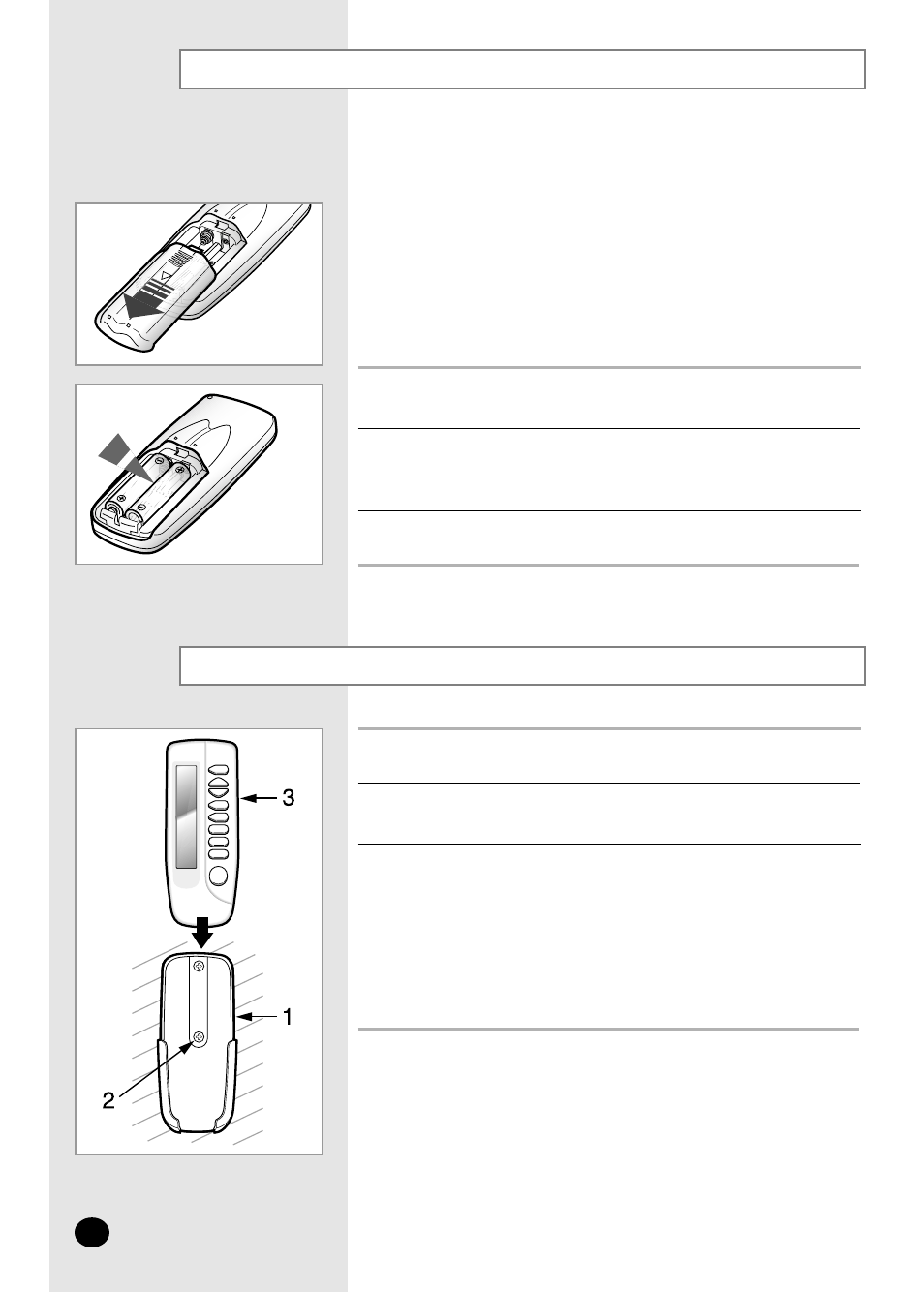 Inserting the remote control batteries, Installing the remote control holder | Samsung AQ30C1(2)BC User Manual | Page 8 / 48