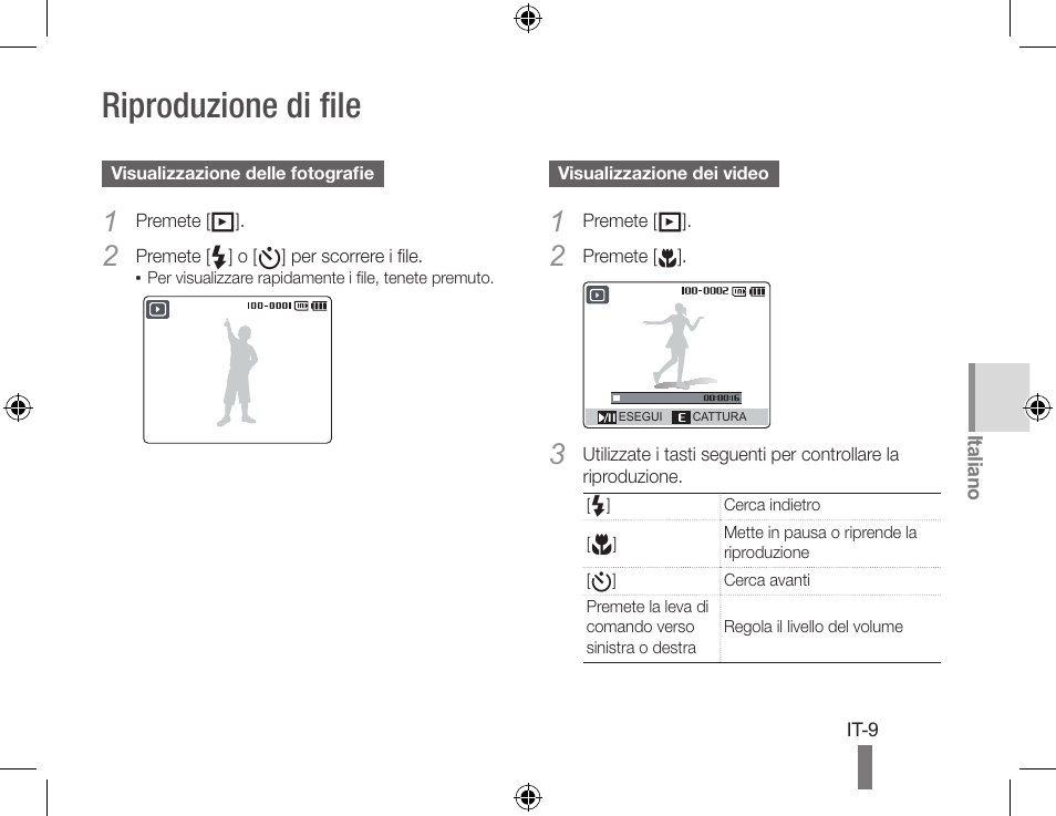Riproduzione di file | Samsung WB560 User Manual | Page 49 / 74