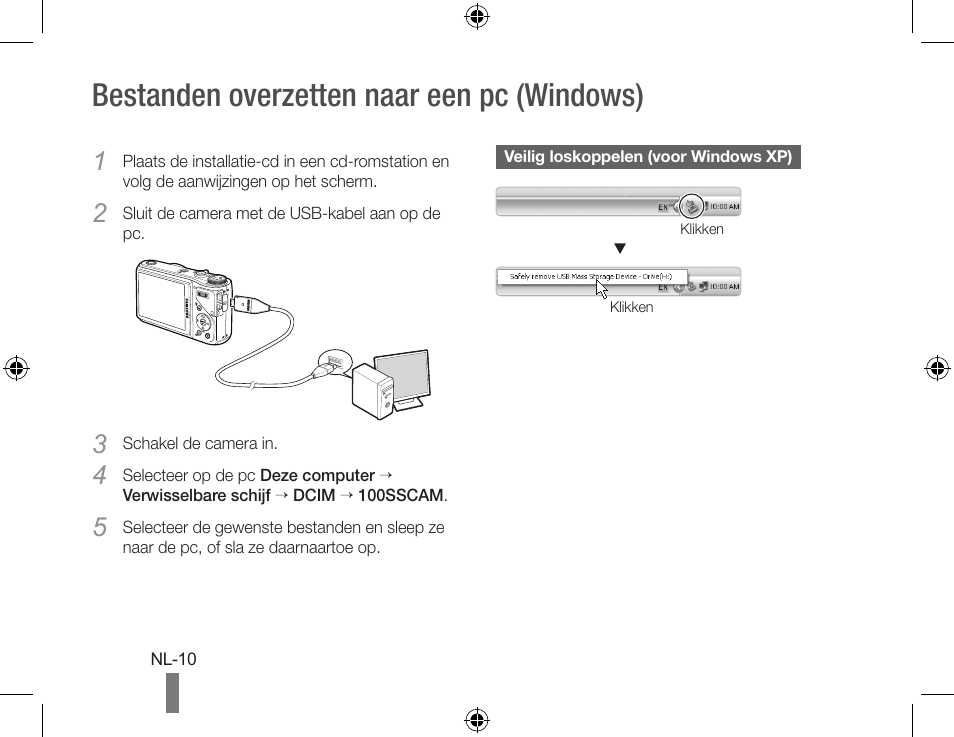 Bestanden overzetten naar een pc (windows) | Samsung WB560 User Manual | Page 60 / 74