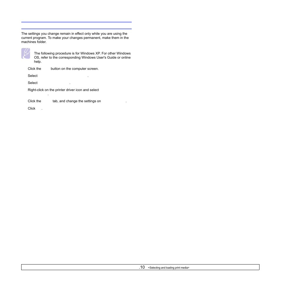 Setting the paper size and type | Samsung CLP-350 User Manual | Page 31 / 97