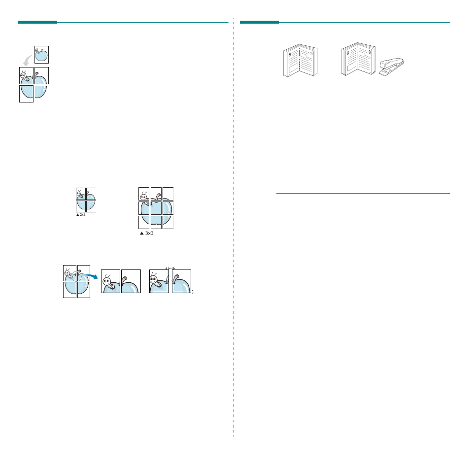 Printing posters, Printing booklets, Printing posters printing booklets | Samsung CLP-350 User Manual | Page 77 / 97