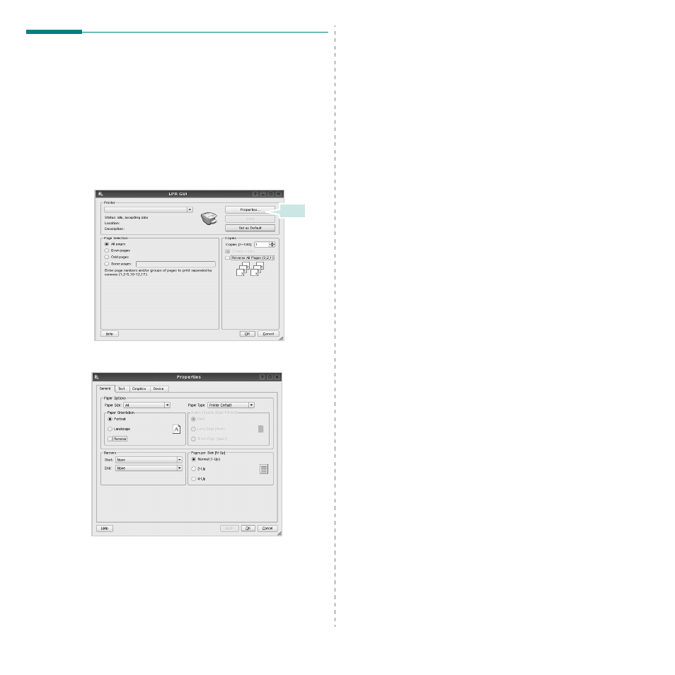 Printing a document, Printing from applications, Printing files | Printing from applications printing files | Samsung CLP-350 User Manual | Page 89 / 97