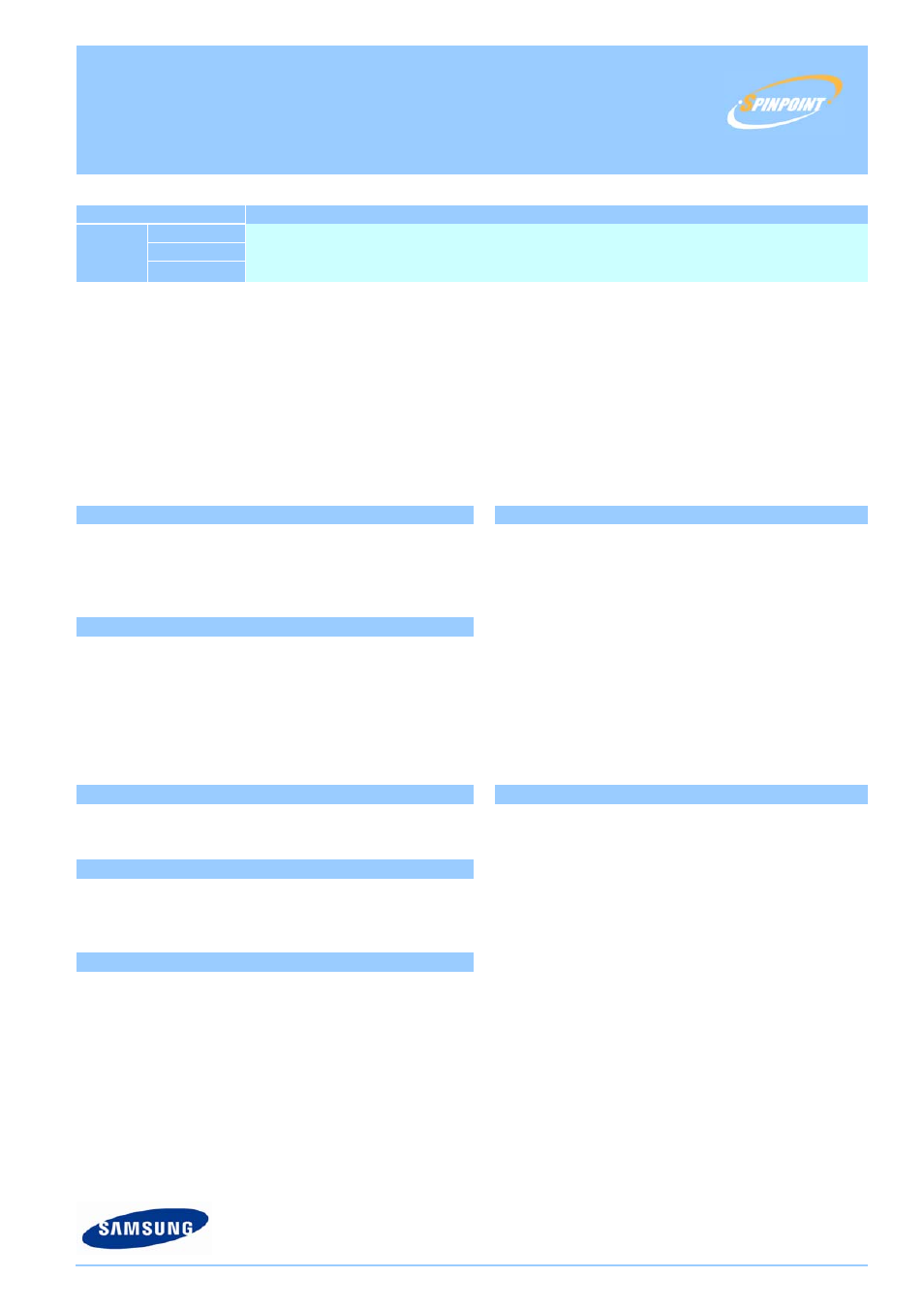 Samsung SPINPOINT F3 HD164GJ User Manual | 1 page