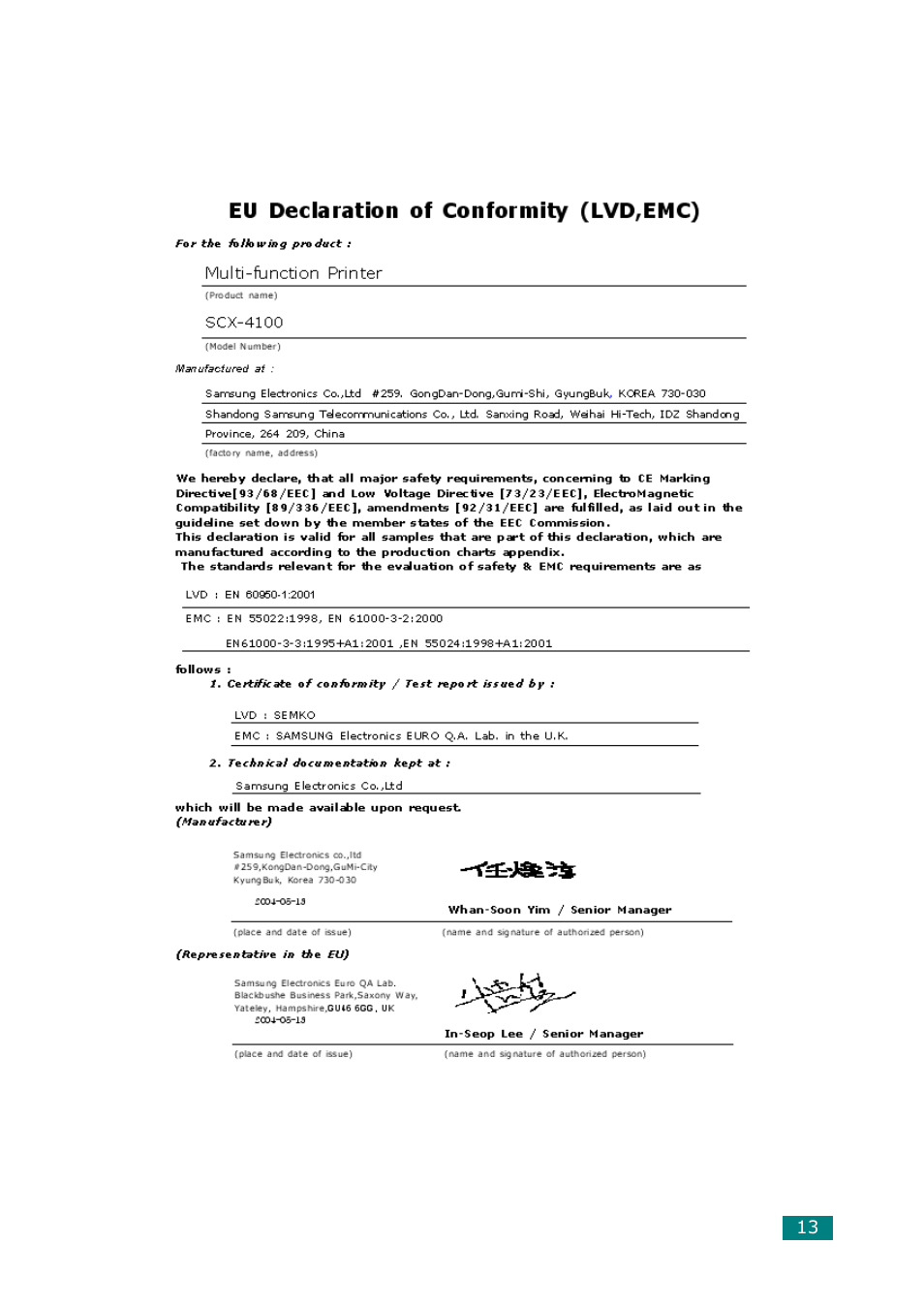 Samsung Laser MFP SCX-4100 User Manual | Page 14 / 167