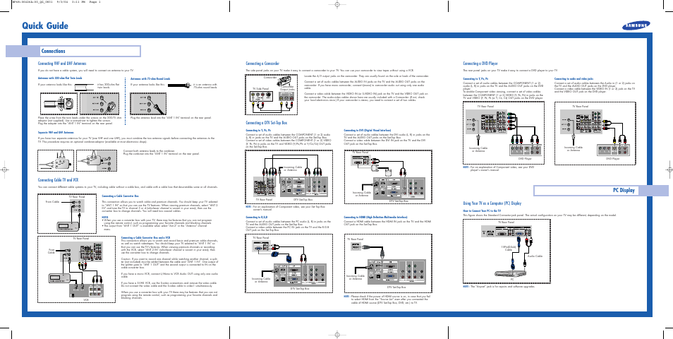 Samsung 653-068 User Manual | 2 pages