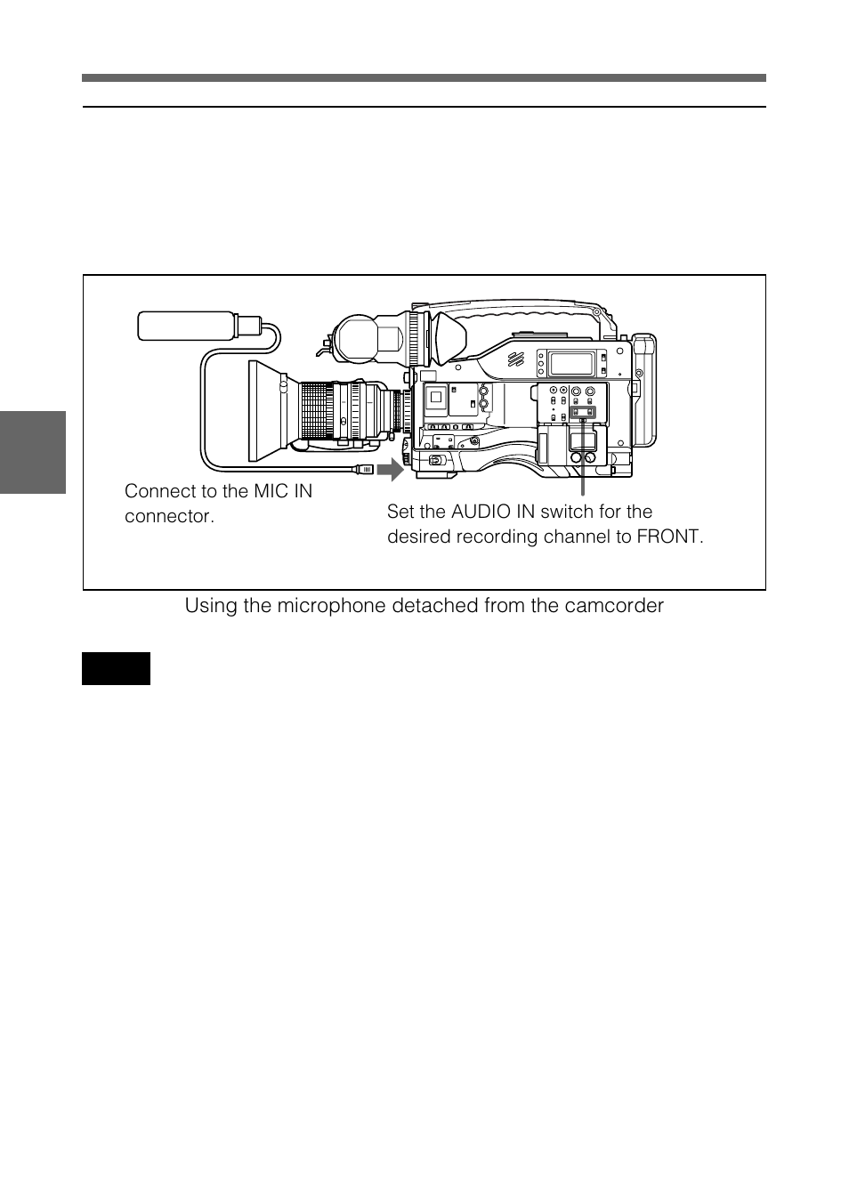 Audio input system, Using the supplied microphone, 5 audio input system | Samsung DVW-707/707P User Manual | Page 224 / 296