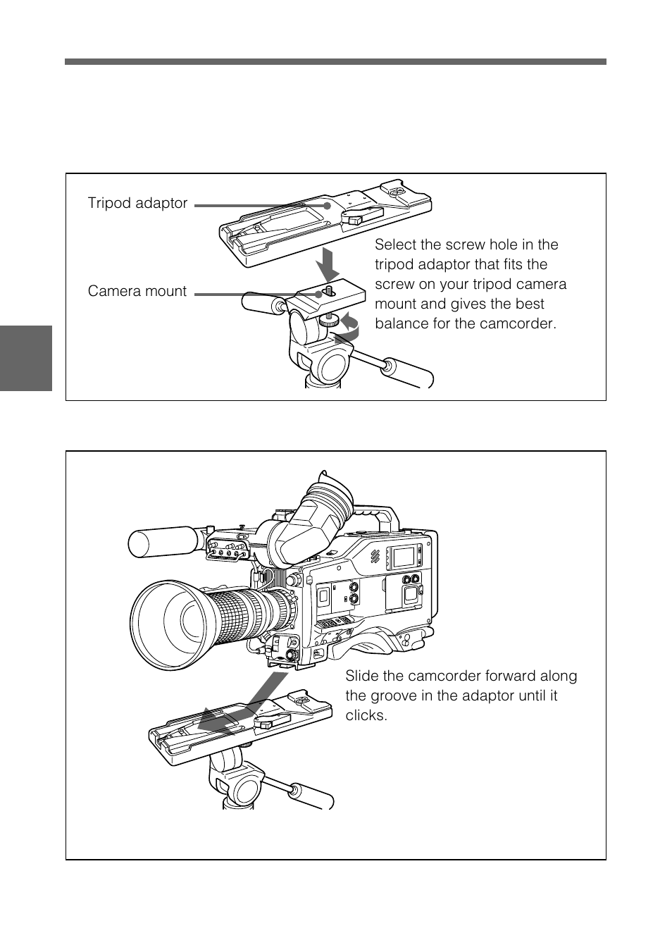 Tripod mounting, 6 tripod mounting | Samsung DVW-707/707P User Manual | Page 238 / 296