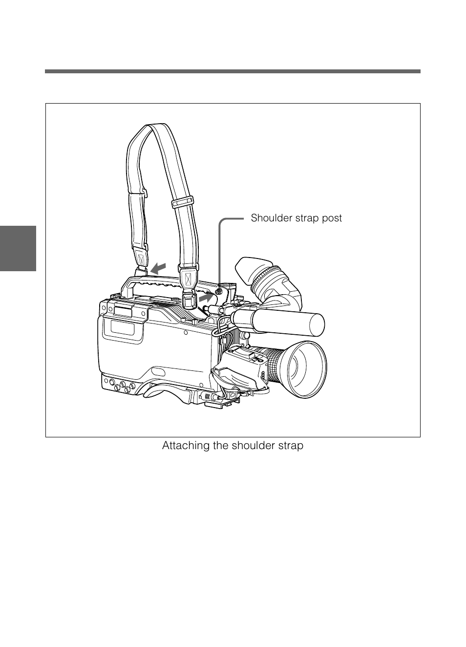 Attaching the shoulder strap, 7 attaching the shoulder strap | Samsung DVW-707/707P User Manual | Page 240 / 296