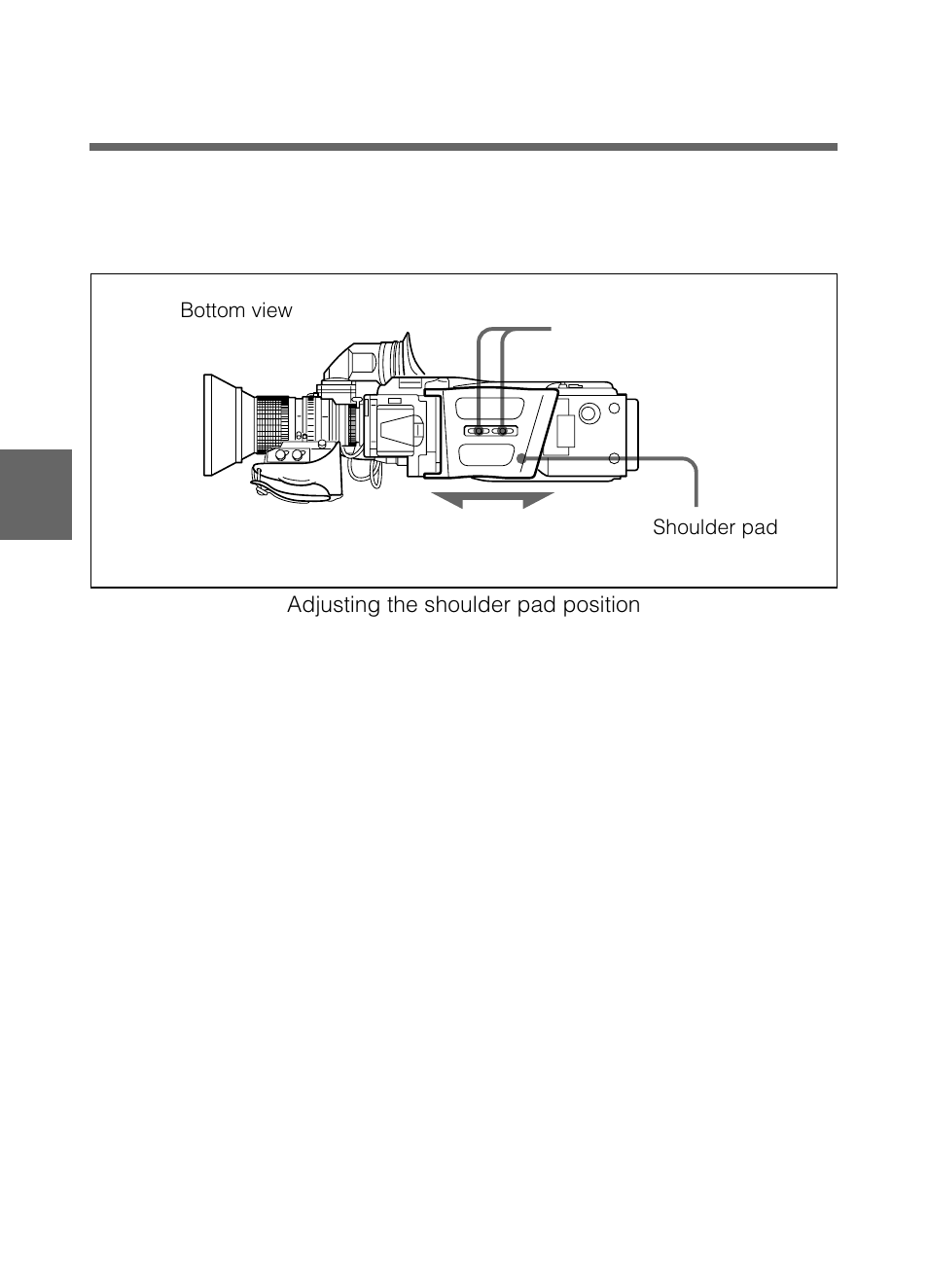 Adjusting the shoulder pad position, 8 adjusting the shoulder pad position | Samsung DVW-707/707P User Manual | Page 242 / 296