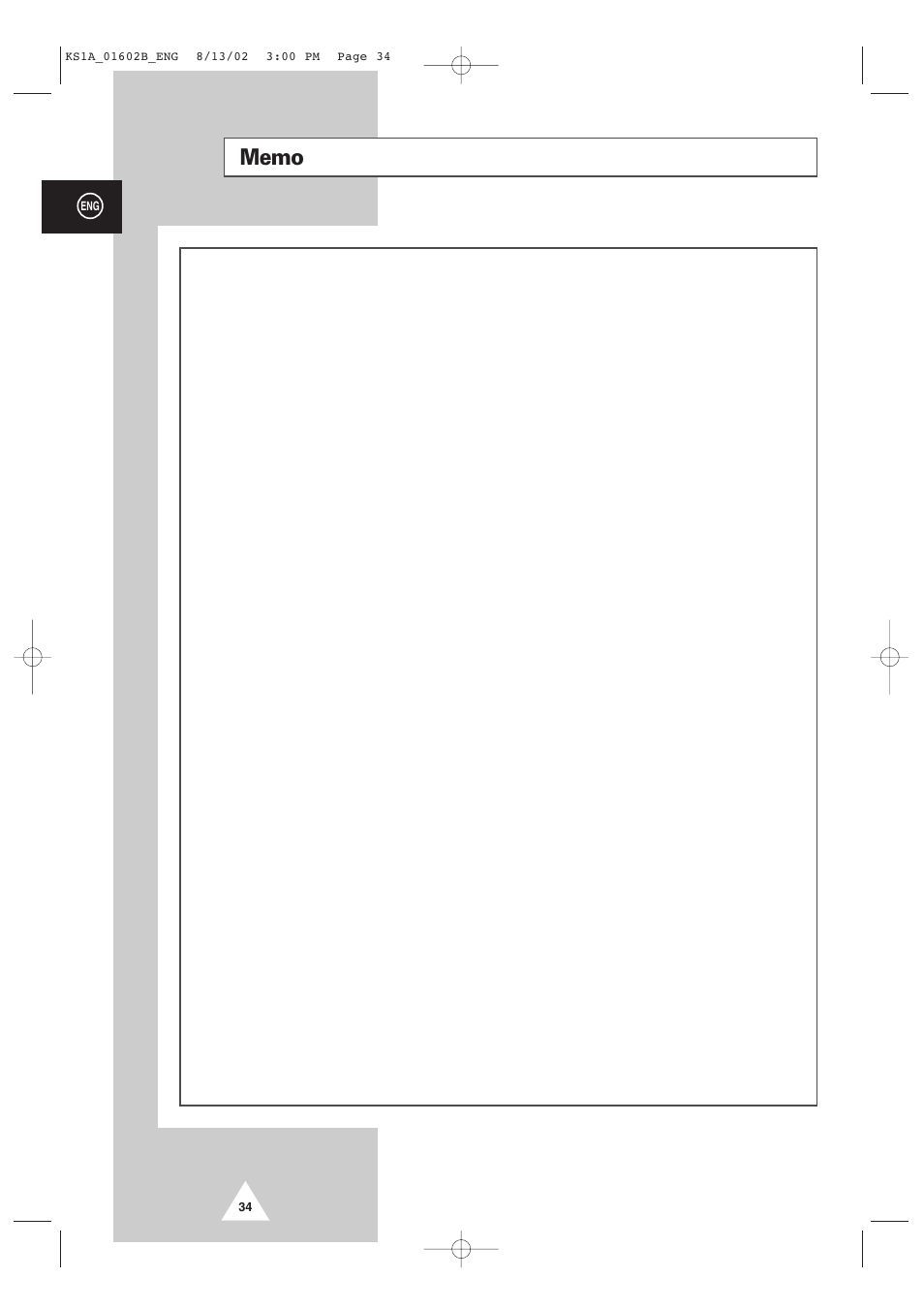 Samsung CRT Direct View TV User Manual | Page 34 / 36