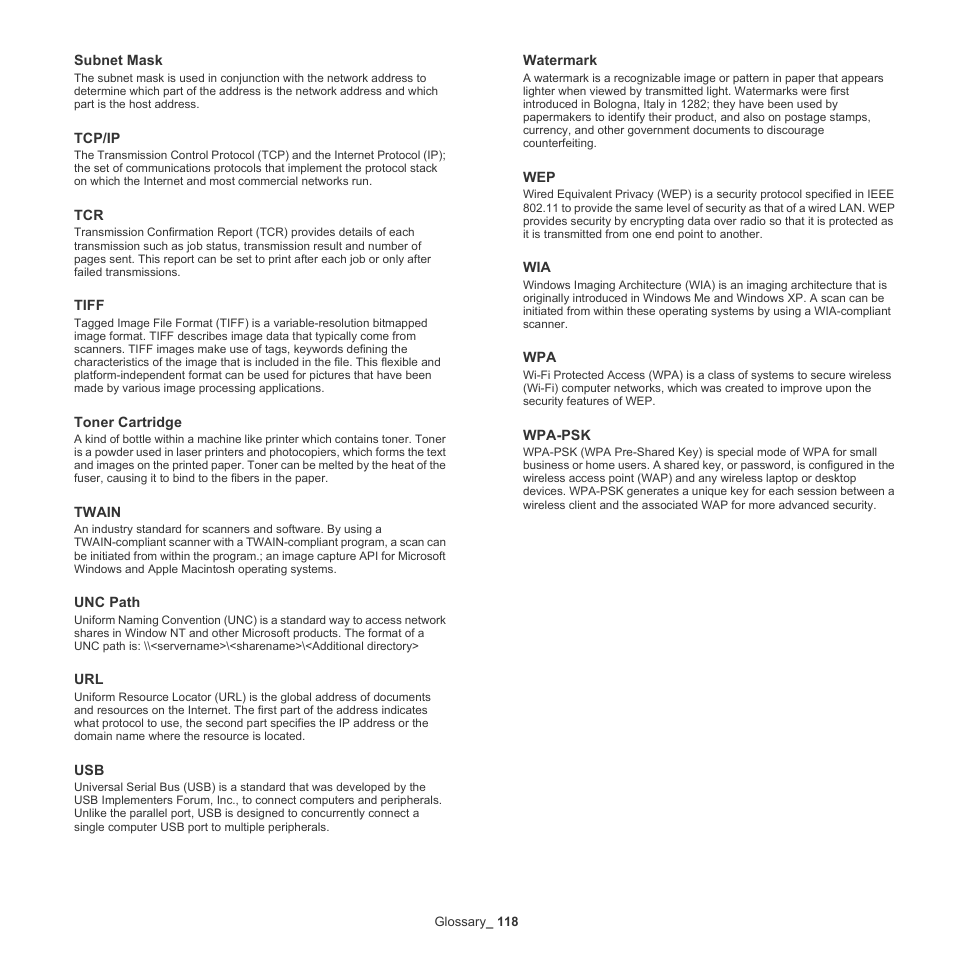 Samsung SCX-4600 Series User Manual | Page 118 / 121