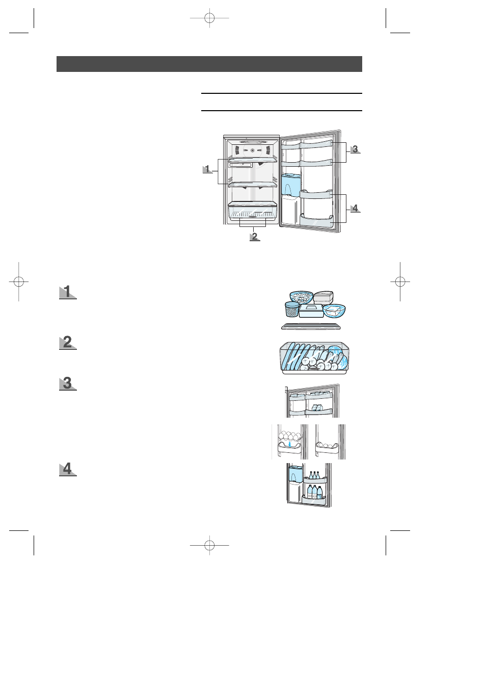 Storing food in the refrigerator or freezer, A. refrigerator | Samsung SR-L65 EN User Manual | Page 9 / 22