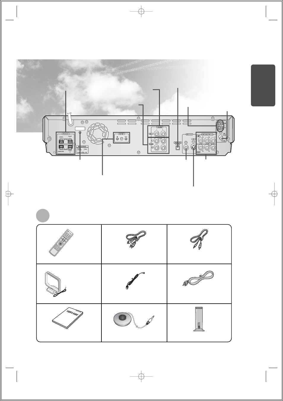 Rear panel, Accessories, Prep ara tion | Samsung HT-DS690 User Manual | Page 11 / 82