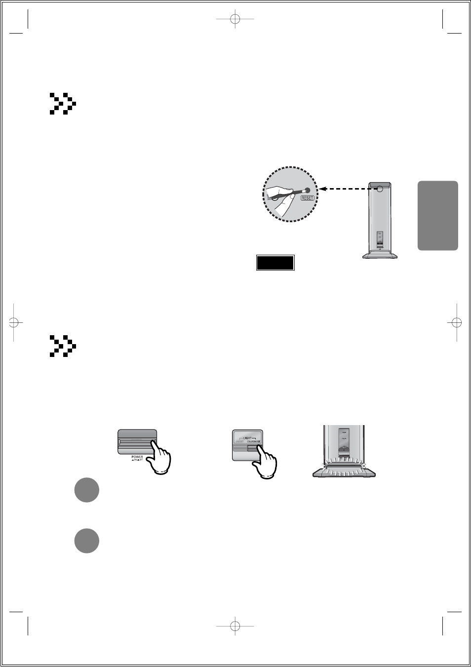 Resetting wireless communication, Turning on the mood light | Samsung HT-DS690 User Manual | Page 17 / 82