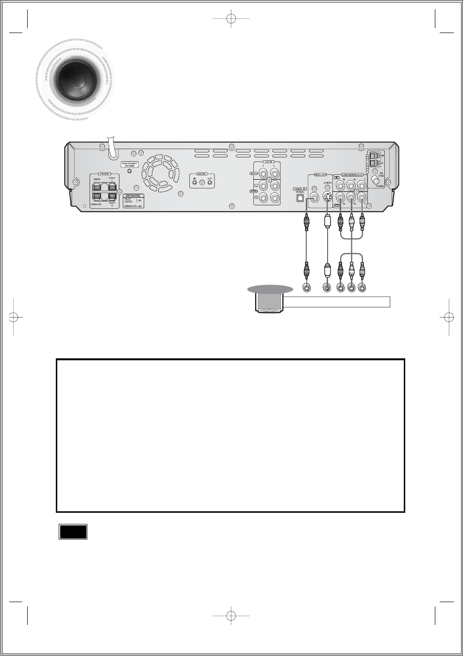 Connecting the video out to tv, 17 connecting the video out to tv | Samsung HT-DS690 User Manual | Page 18 / 82