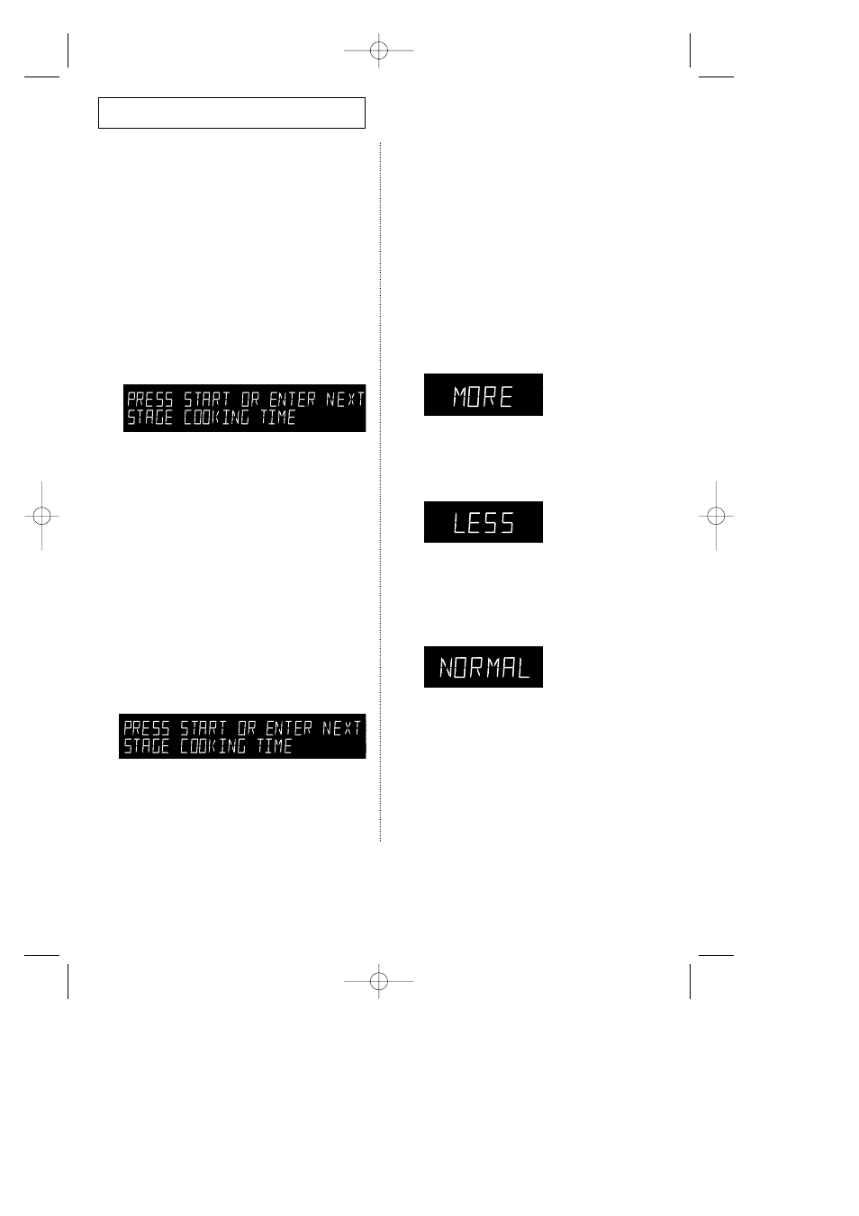 Using the more/less button | Samsung SRH1230ZG User Manual | Page 13 / 28