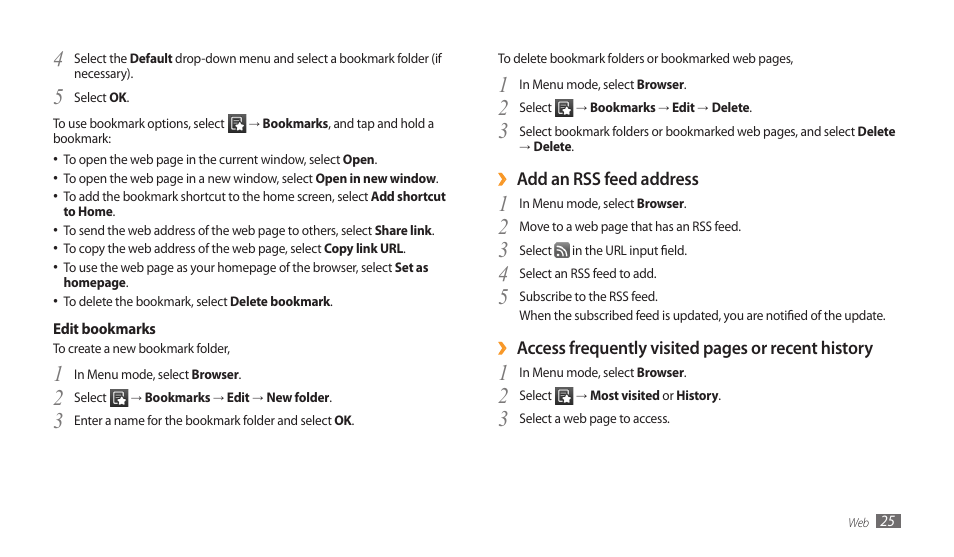 Samsung GALAXY TAB GT-P1000 User Manual | Page 25 / 82