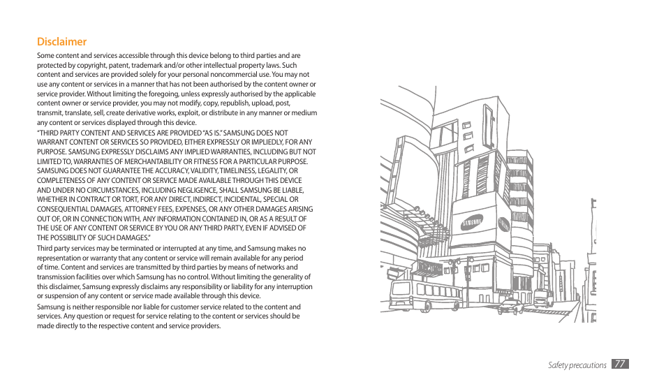 Samsung GALAXY TAB GT-P1000 User Manual | Page 77 / 82