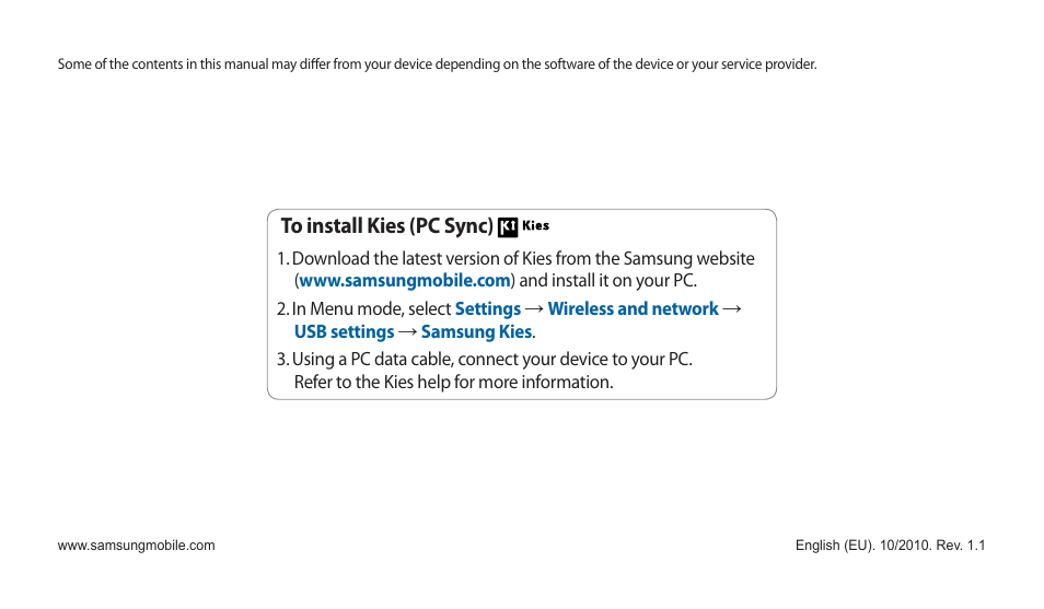 Samsung GALAXY TAB GT-P1000 User Manual | Page 82 / 82