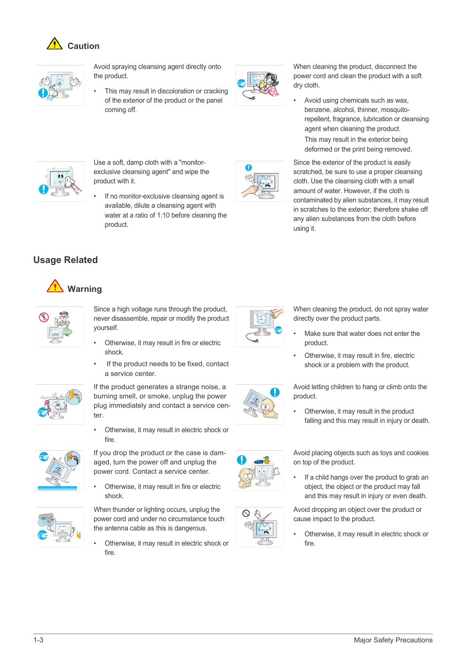 Usage related | Samsung XL2270 User Manual | Page 8 / 43