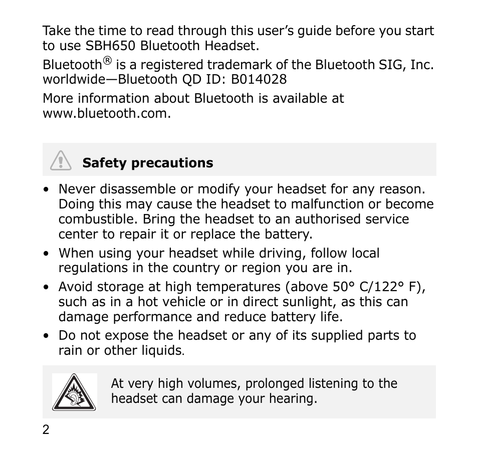 Samsung SBH650 User Manual | Page 5 / 23