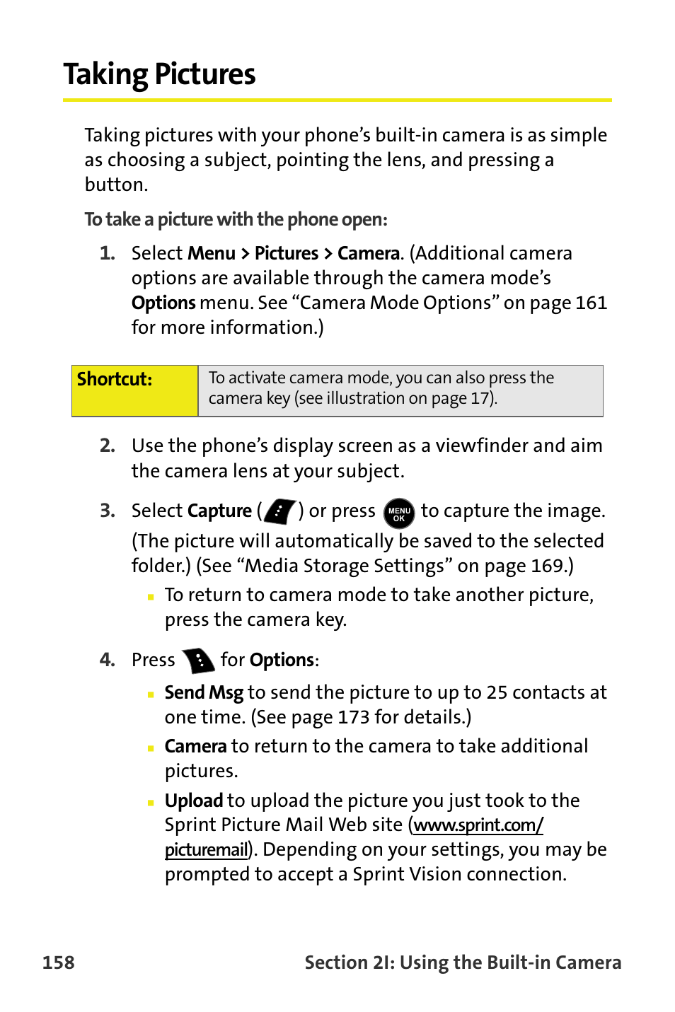 Taking pictures | Samsung M510 User Manual | Page 188 / 291